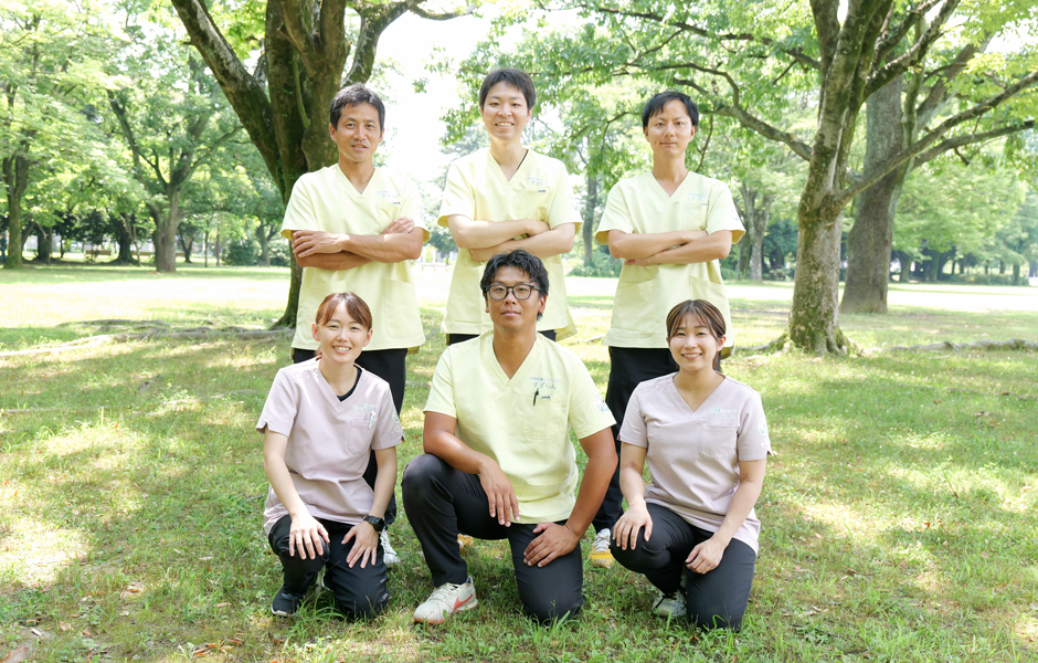 すずらんの特徴 小児から高齢者まで、リハビリ経験豊富な女性を含む理学療法士が多数在籍